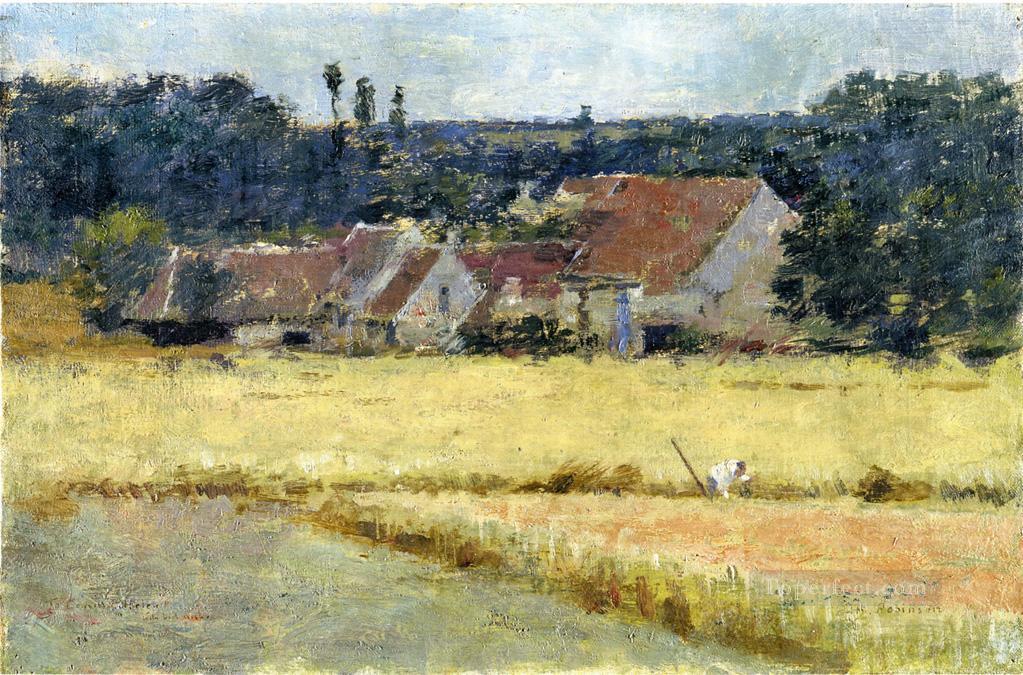 French Farmhouse Theodore Robinson Oil Paintings